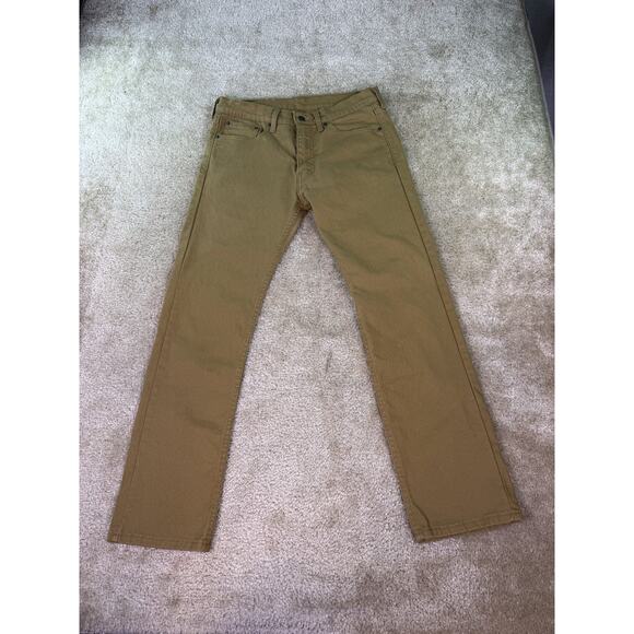 Levi's Other - Levi's 513 Jeans Mens 31 x 30 Slim Fit Straight Leg Beige Brown Denim Pants C518